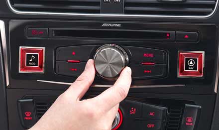 Audi A5 - X703D-A5: Alpine Control Panel